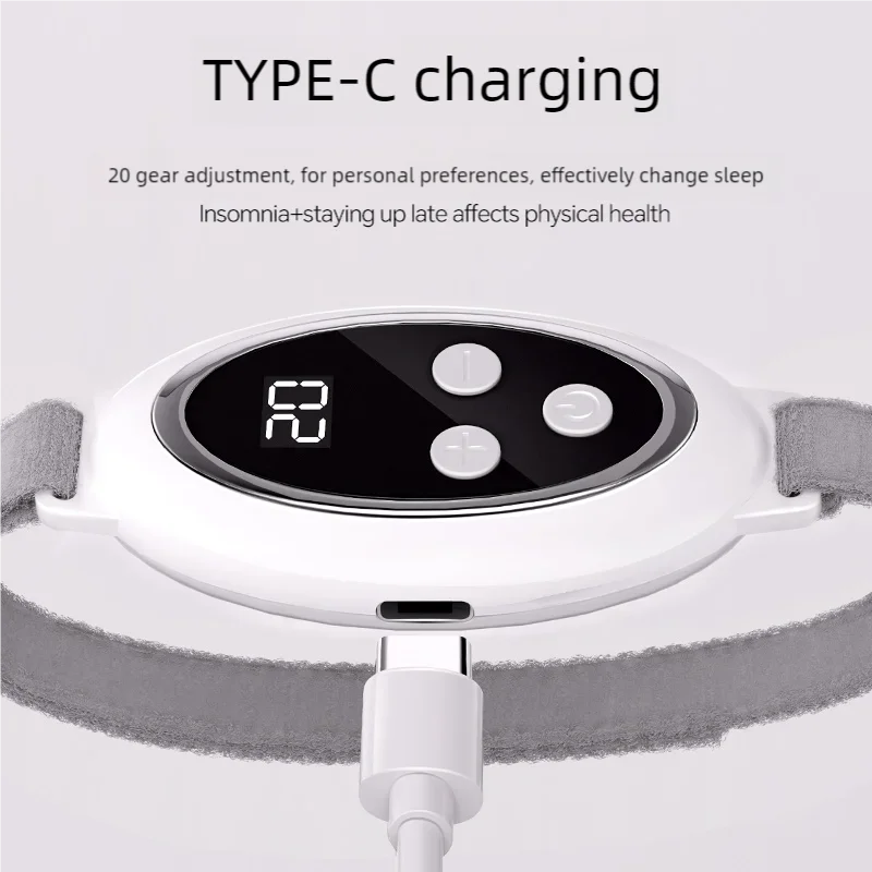 Microcurrent Sleep Aid Device EMS Pulse Massager Insomnia Relief - 15