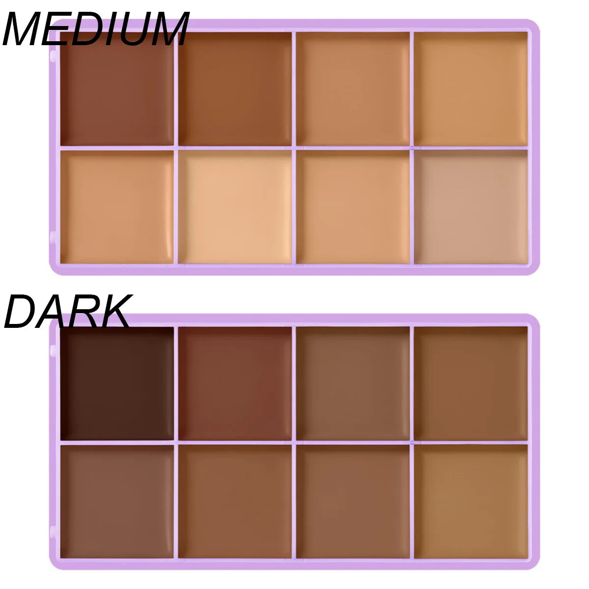 8 Shade Cream Concealer Palette Waterproof Full Coverage Makeup Kit - 17