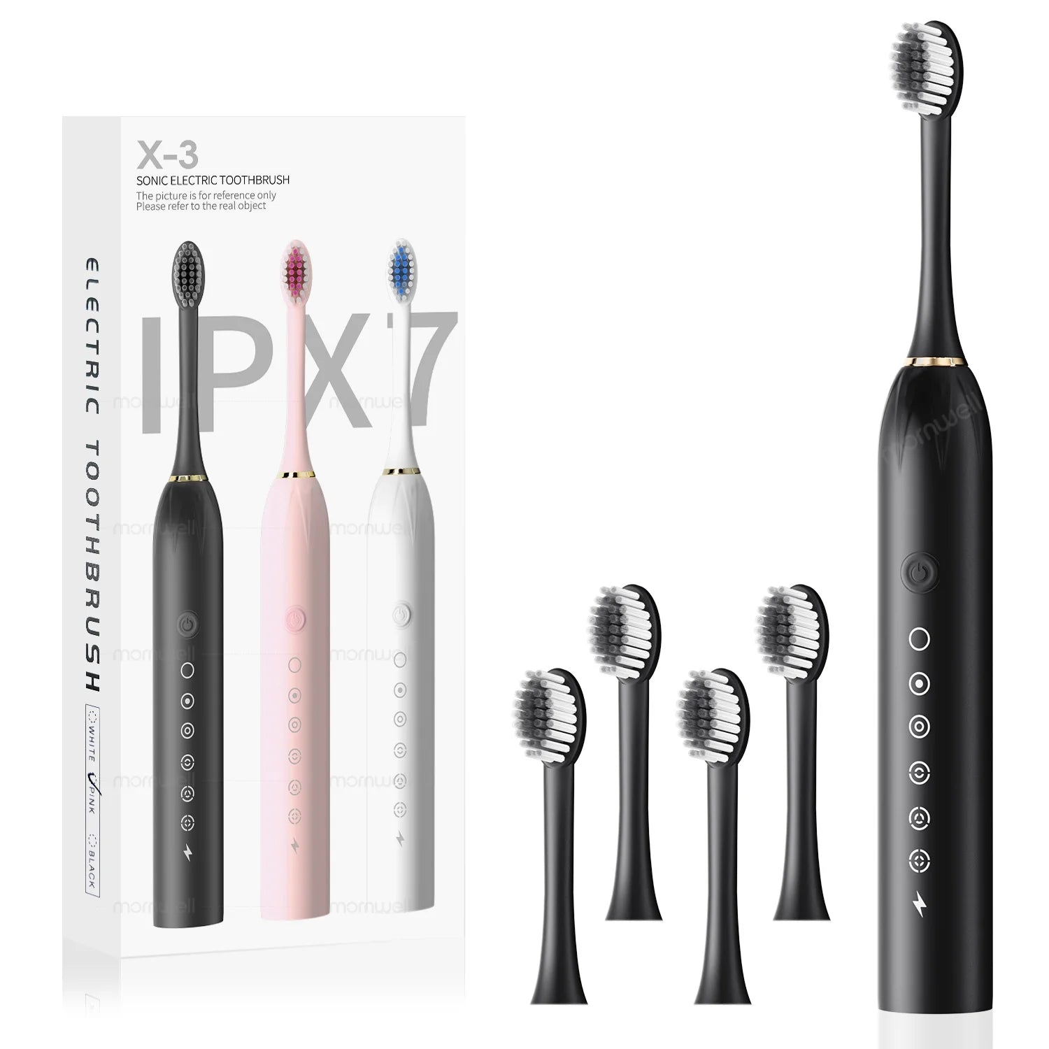 Electric Toothbrush Sonic Rechargeable IPX7 Waterproof - 18