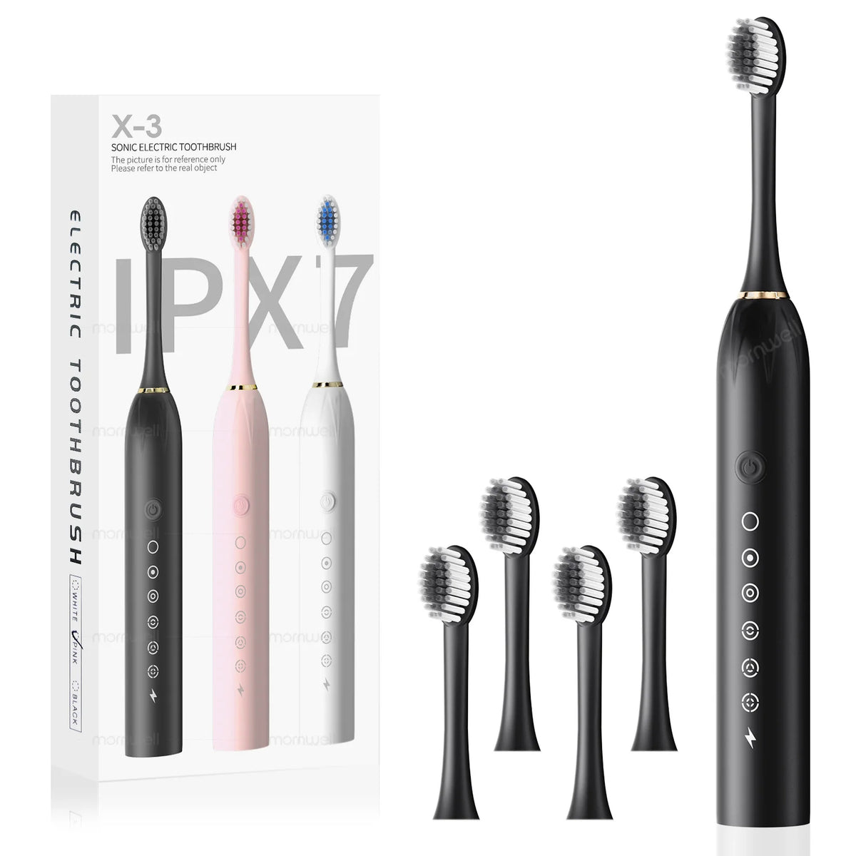 Electric Toothbrush Sonic Rechargeable IPX7 Waterproof
