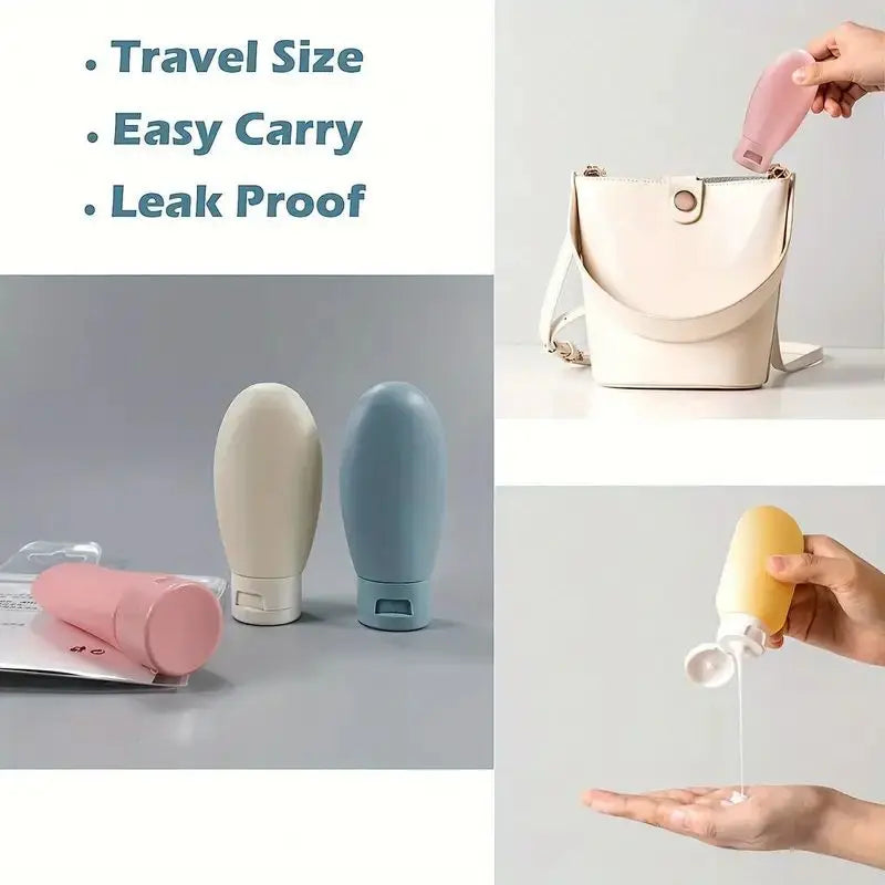 11 Piece Travel Bottle Set Leak Proof Toiletry Container Kit - 3