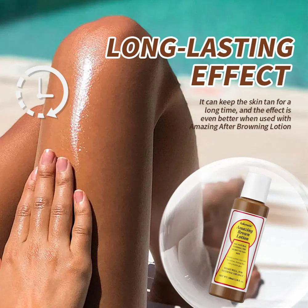 Amazing Brown Tanning Lotion Self Tanner Booster