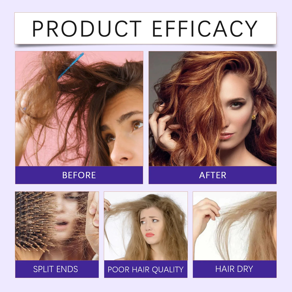 Protein Correction Hair Straightening Cream & Keratin Repair Mask