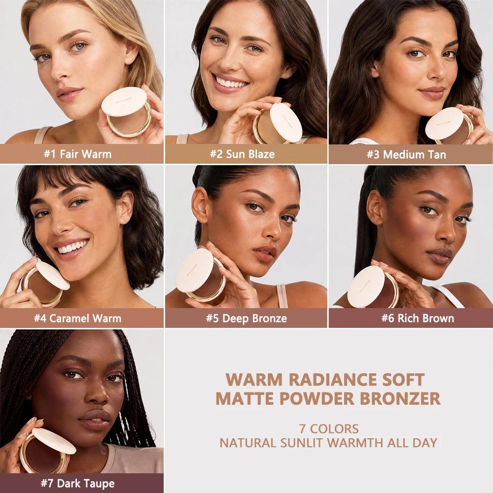Buildable Pressed Bronzer Powder Matte Contour Makeup - 2