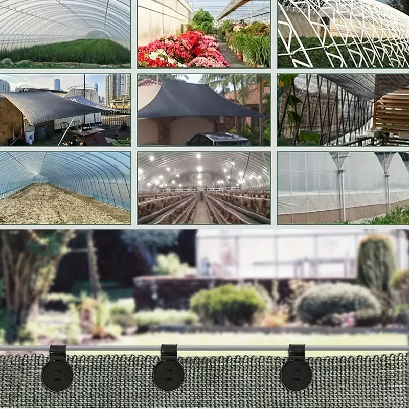 50PCS Sunshade Net Clips Heavy Duty Gardening Shade Cloth Fasteners - 15