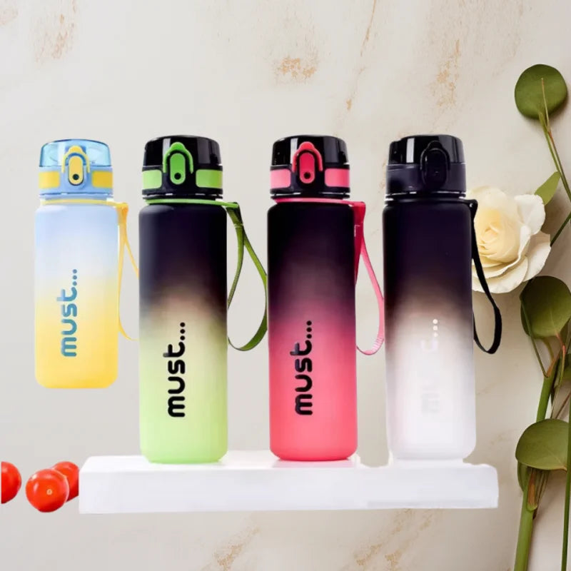 Fantia Gradient Sports Water Bottle Leakproof Fitness Gym Drinking Cup - 3