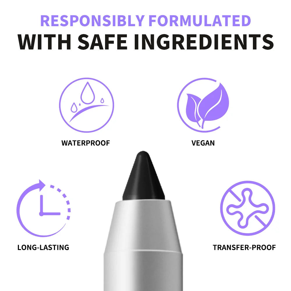 Waterproof Longwear Eyeliner Pen Smudge Proof Pencil