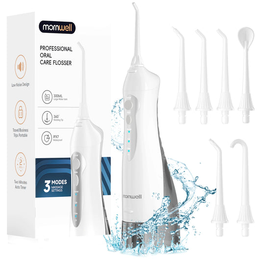 Mornwell Portable Cordless Water Flosser Dental Oral Irrigator