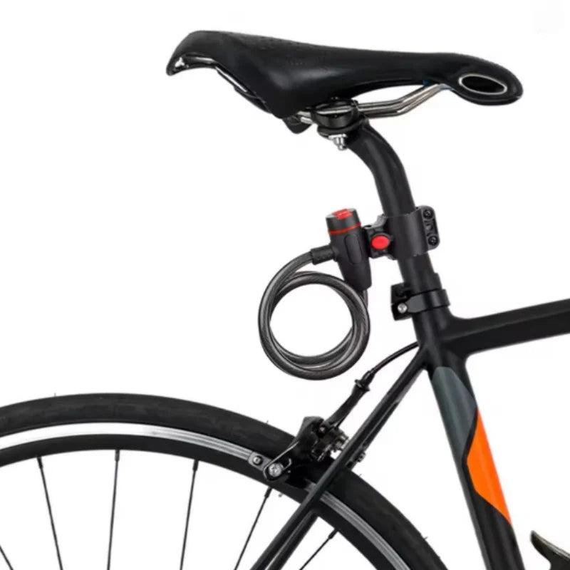 Heavy Duty Bike Steel Cable Lock with Mounting Bracket Anti Theft Security - 11