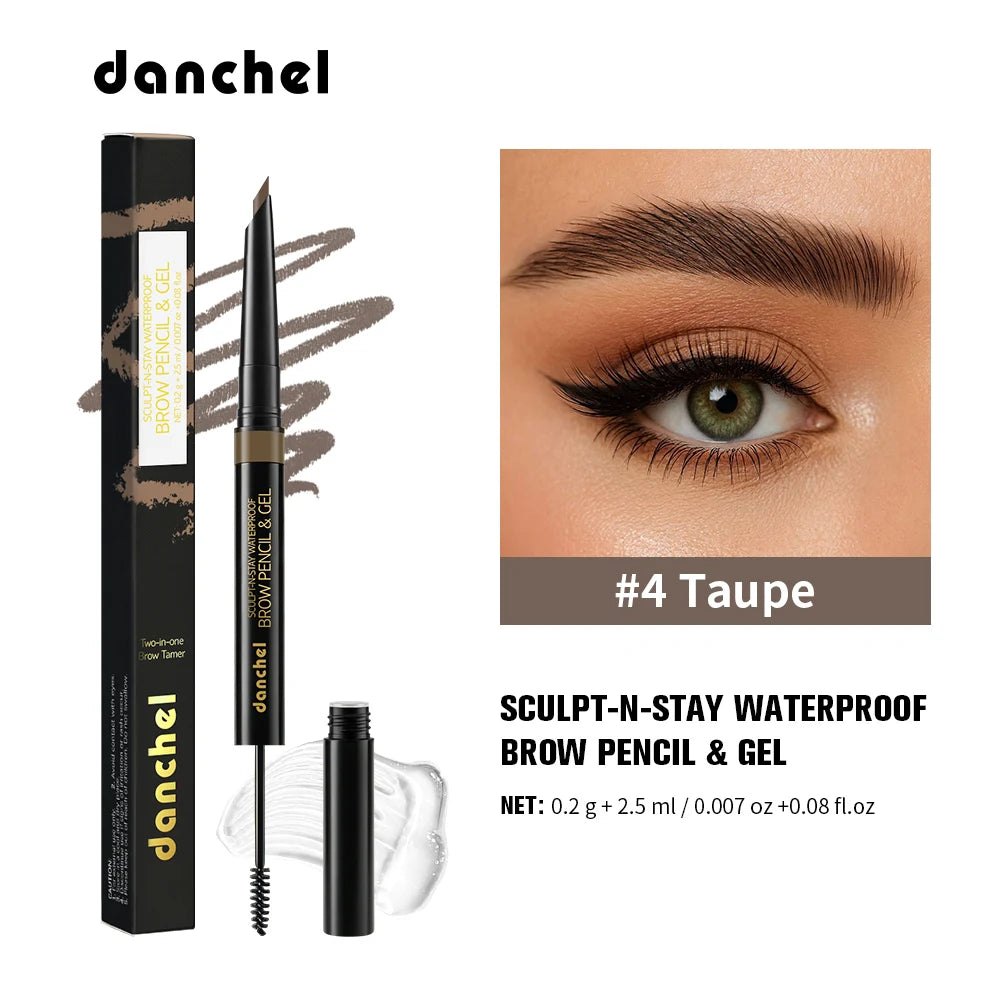 2 in 1 Waterproof Brow Pencil and Gel - 21