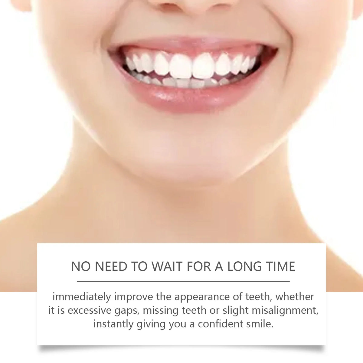 Adjustable Snap On Dentures Fake Teeth Veneers