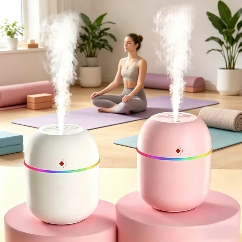 Portable USB Mini Humidifier 260ml Aromatherapy Diffuser for Home Office - 1