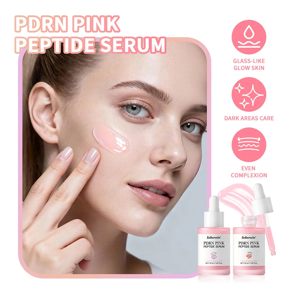 Salmon PDRN Pink Peptide Facial Serum Glass Glow Skincare