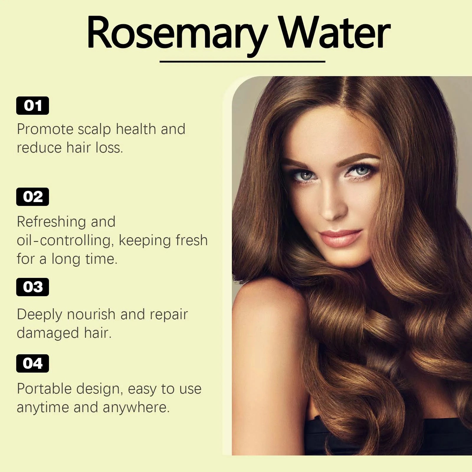 Rosemary Hair Spray for Oil Control & Frizz Repair - 10
