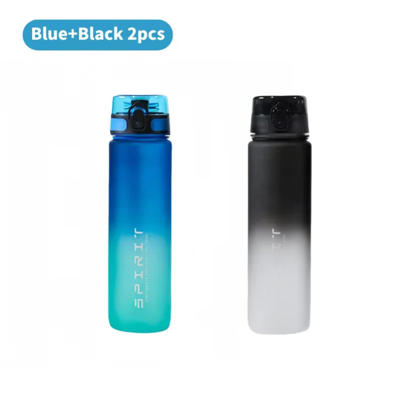 Leak Proof Sports Water Bottle Portable Gym Fitness Jug 500ml 1000ml - 29