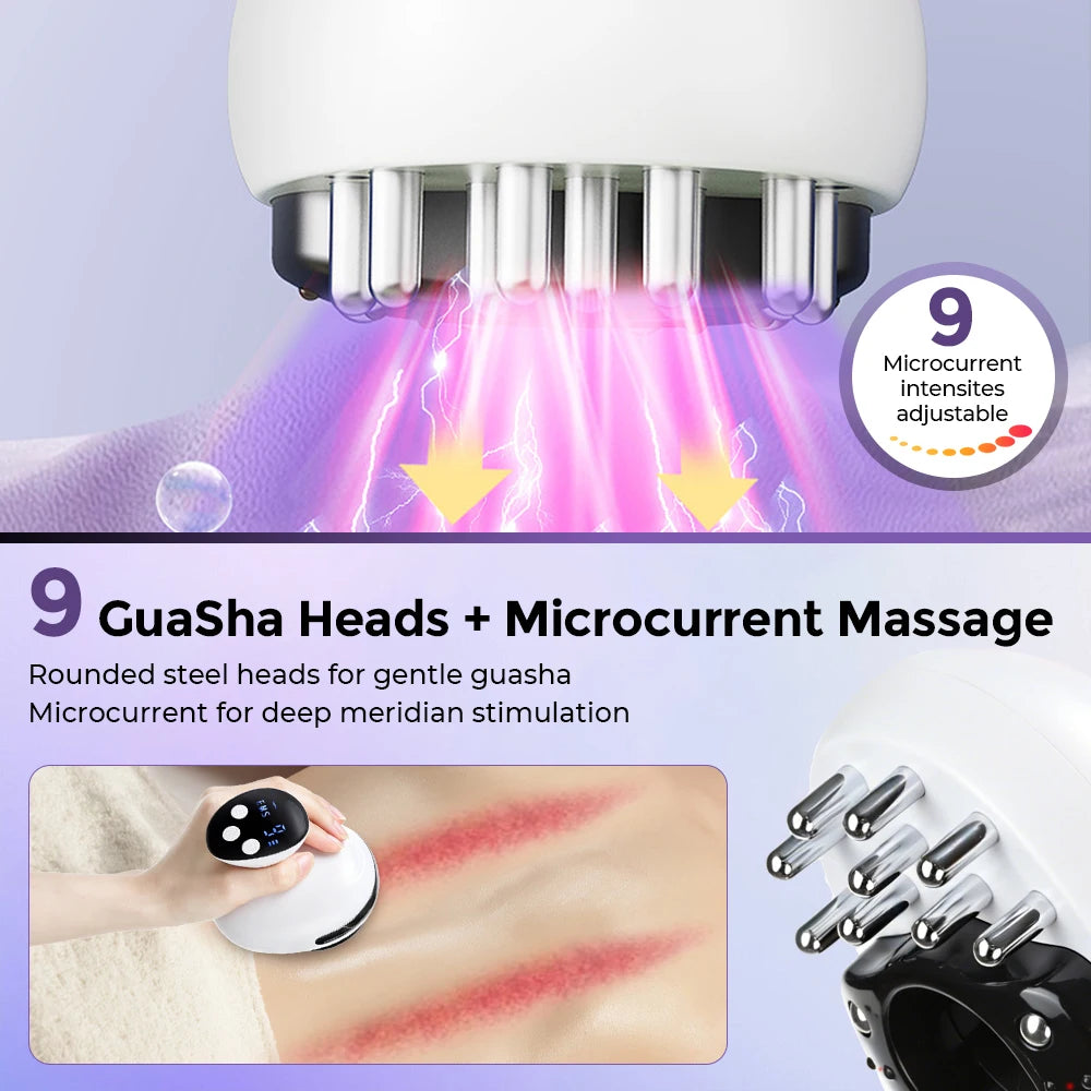 Electric Cupping Massager Portable Gua Sha Scraping Machine - 9