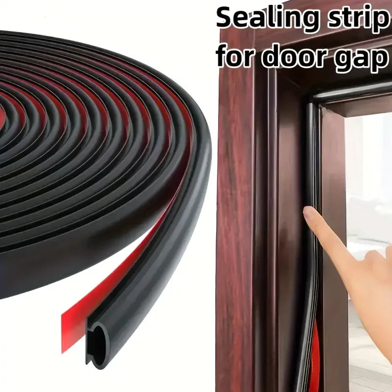 Adhesive Door Window Sealing Strip Soundproof Weatherproof Rubber Seal
