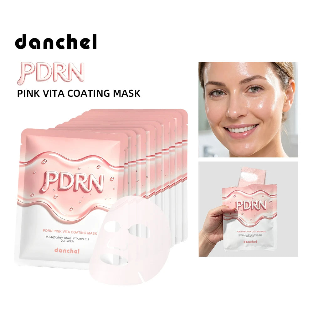 Korean Salmon DNA PDRN Pink Vitamin Hydrating Facial Sheet Mask