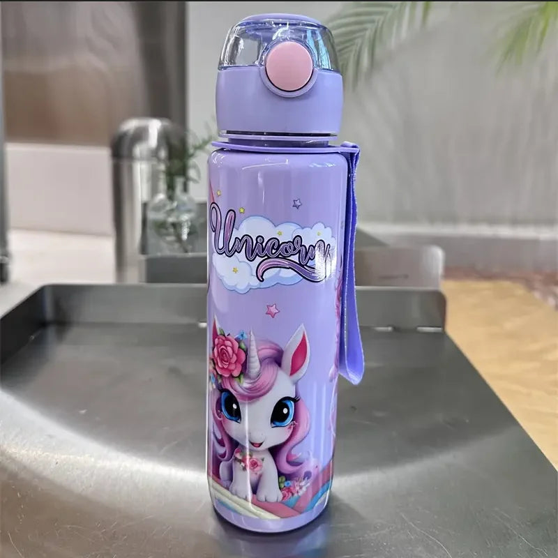 Cute Unicorn Space Cup BPA Free Portable Water Bottle for Kids 700ml