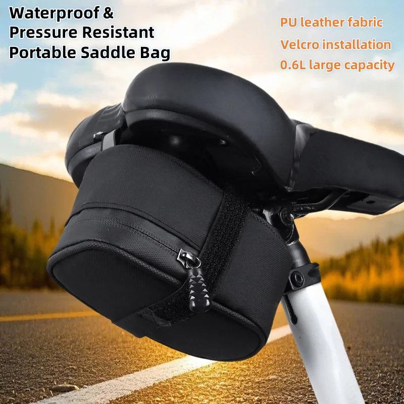 Waterproof Bicycle Saddle Bag Portable MTB Road Bike Tail Seat Pack - 1