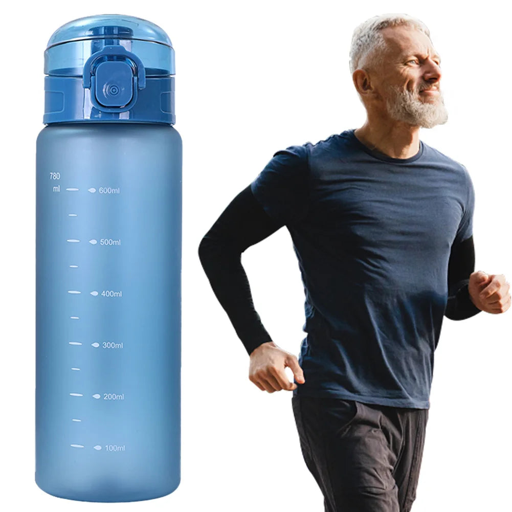 Leak Proof Sports Water Bottle BPA Free Portable Hiking Gym Flask - 12