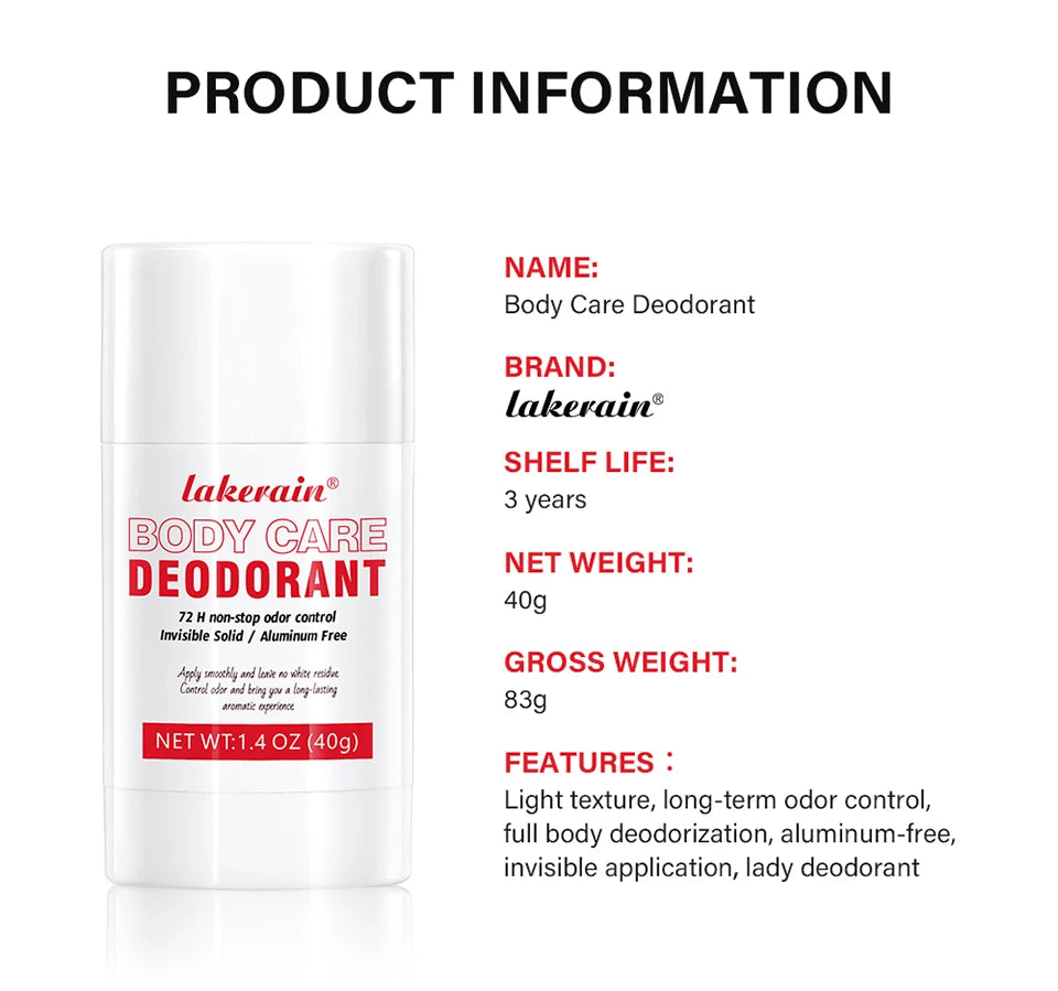 Whole Body Deodorant Balm Stick Odor Control - 12