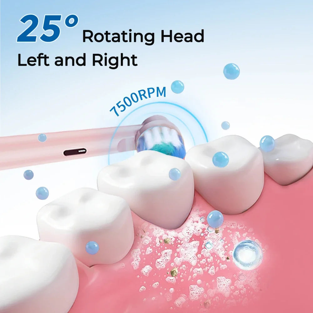 Kids Electric Toothbrush Cartoon Rechargeable Sonic Vibrate - 3