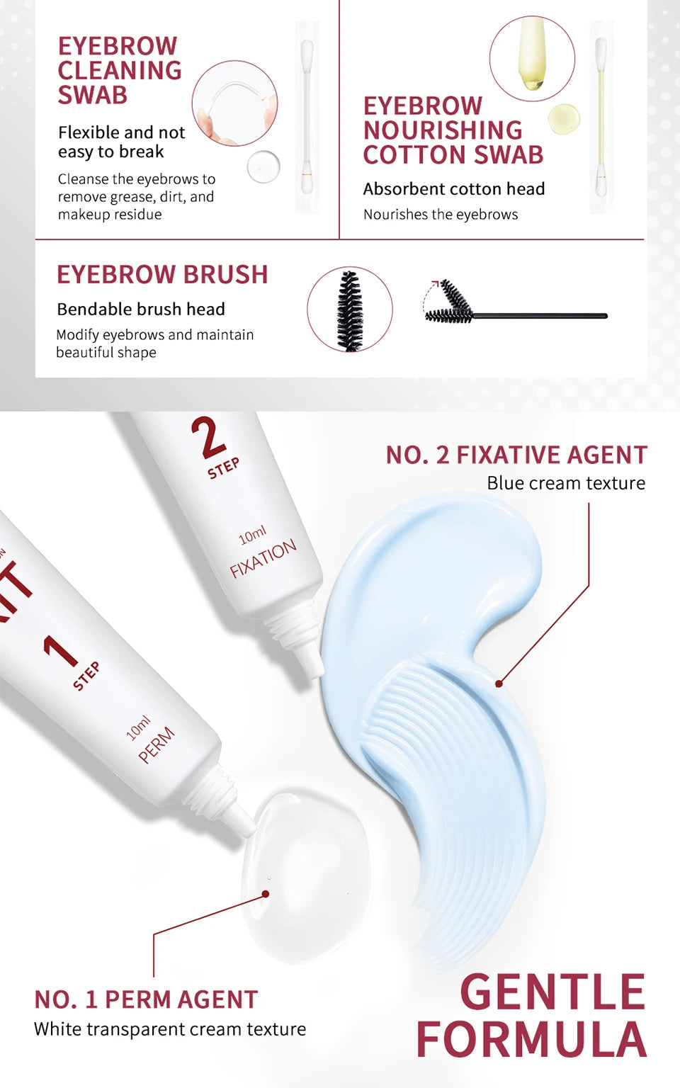 Lakerain Brow Lamination Kit Semi-Permanent Eyebrow Lift Set - 12