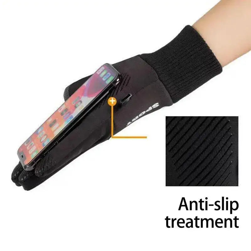 Winter Thermal Touch Screen Gloves Waterproof Windproof Cycling Mitts