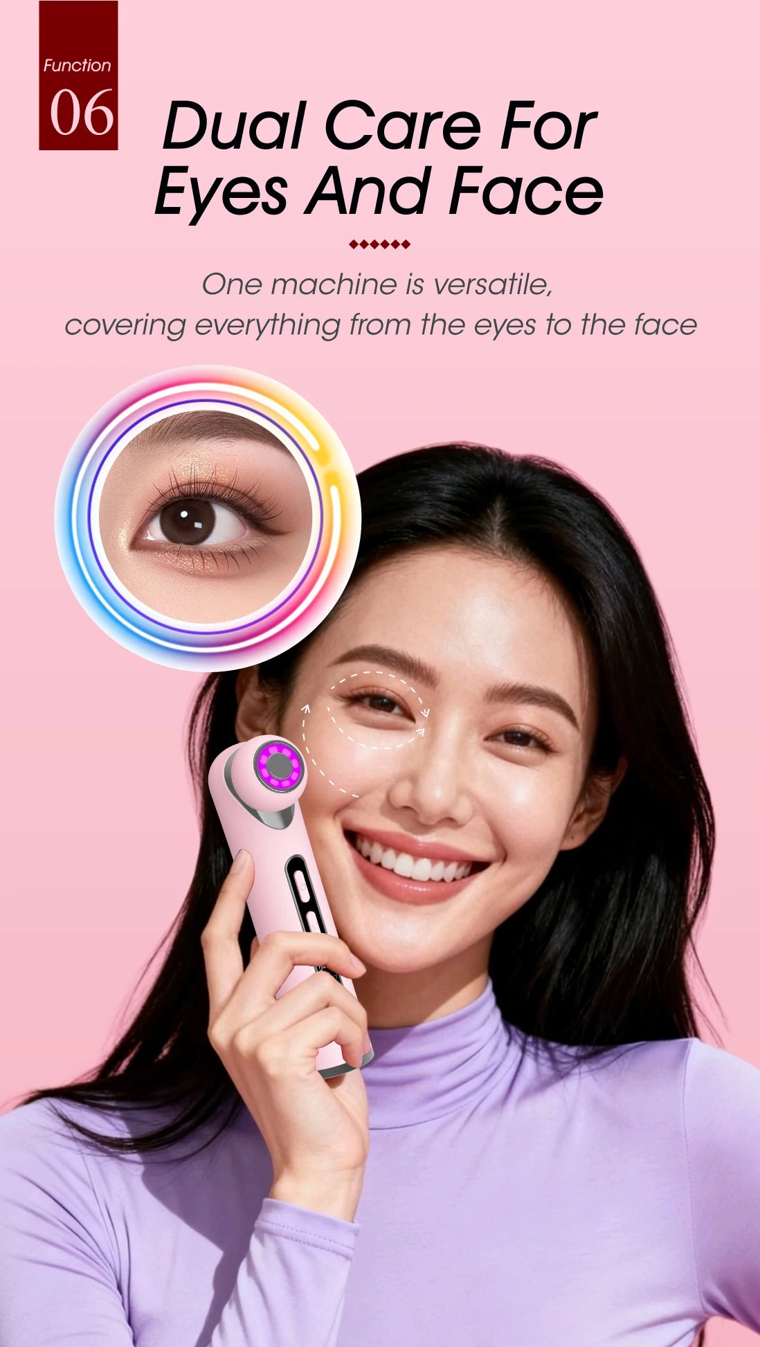 LED Photon Eye Facial Massager Eye Beauty Wand - 13