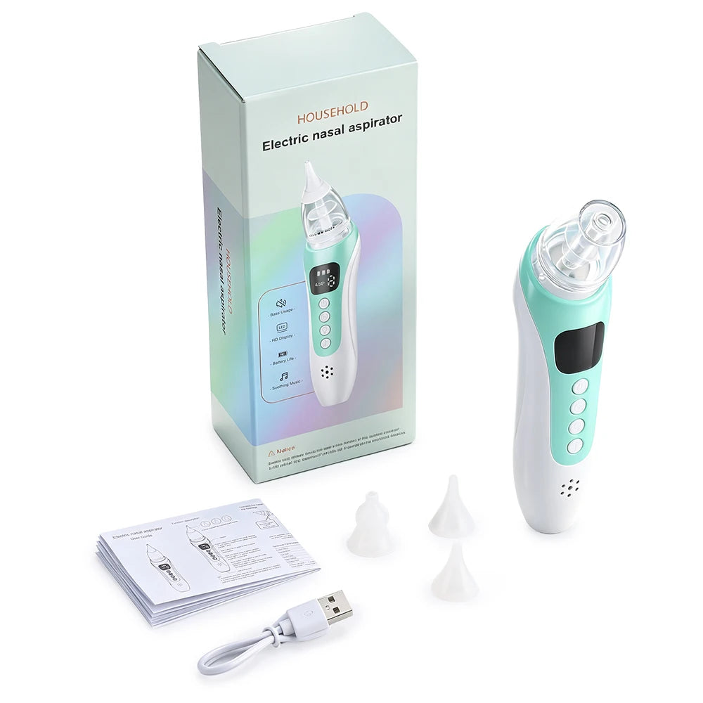 Baby Electric Nasal Aspirator Rechargeable Newborn Nose Sucker