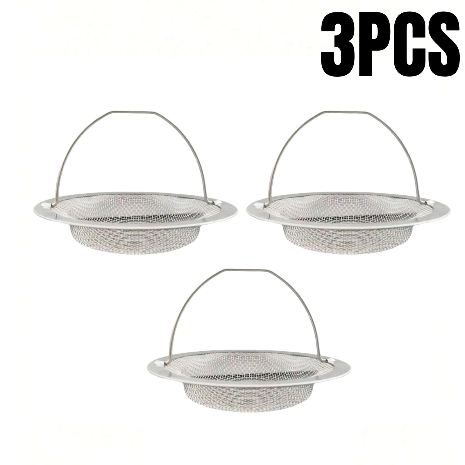 Stainless Steel Kitchen Sink Strainer and Drain Filter Basket with Handle