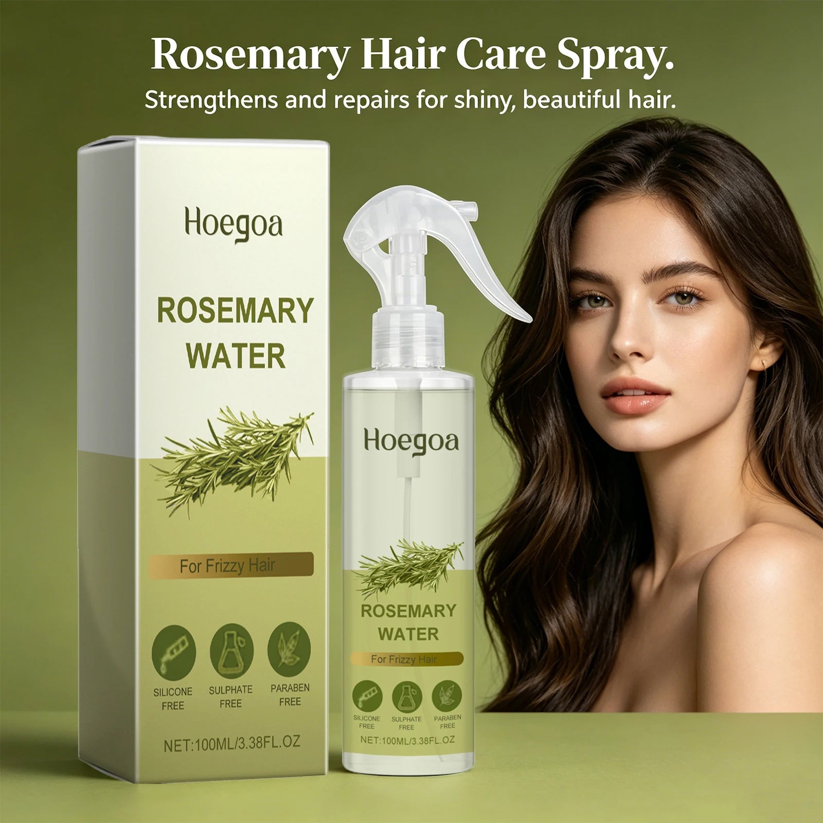 Rosemary Hair Spray for Oil Control & Frizz Repair - 3