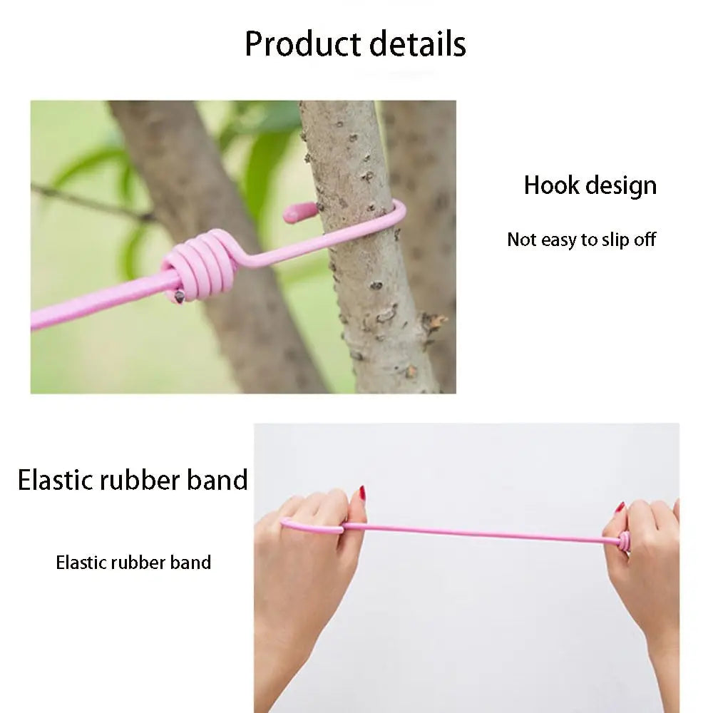 Portable Travel Clothesline with 12 Clips Retractable Camping Drying Rope