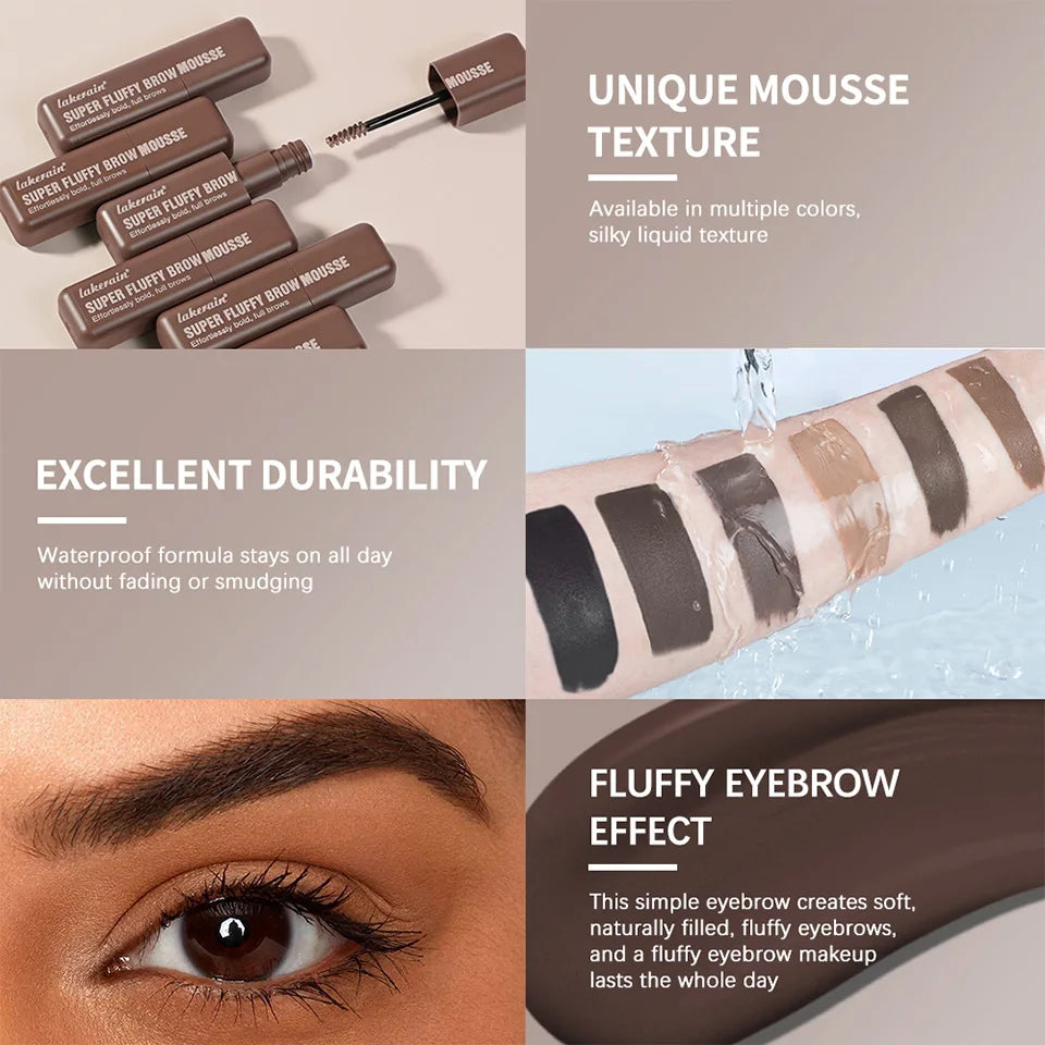 Waterproof Eyebrow Mousse Volumizing Fluffy Brow Gel - 8