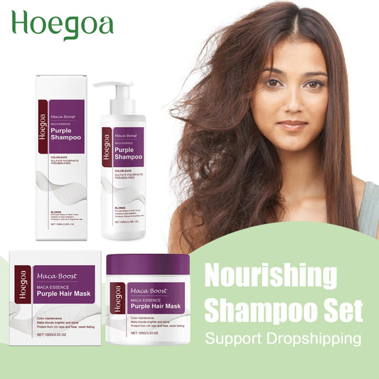 Purple Hair Mask Moisturizing Color Protection Shampoo