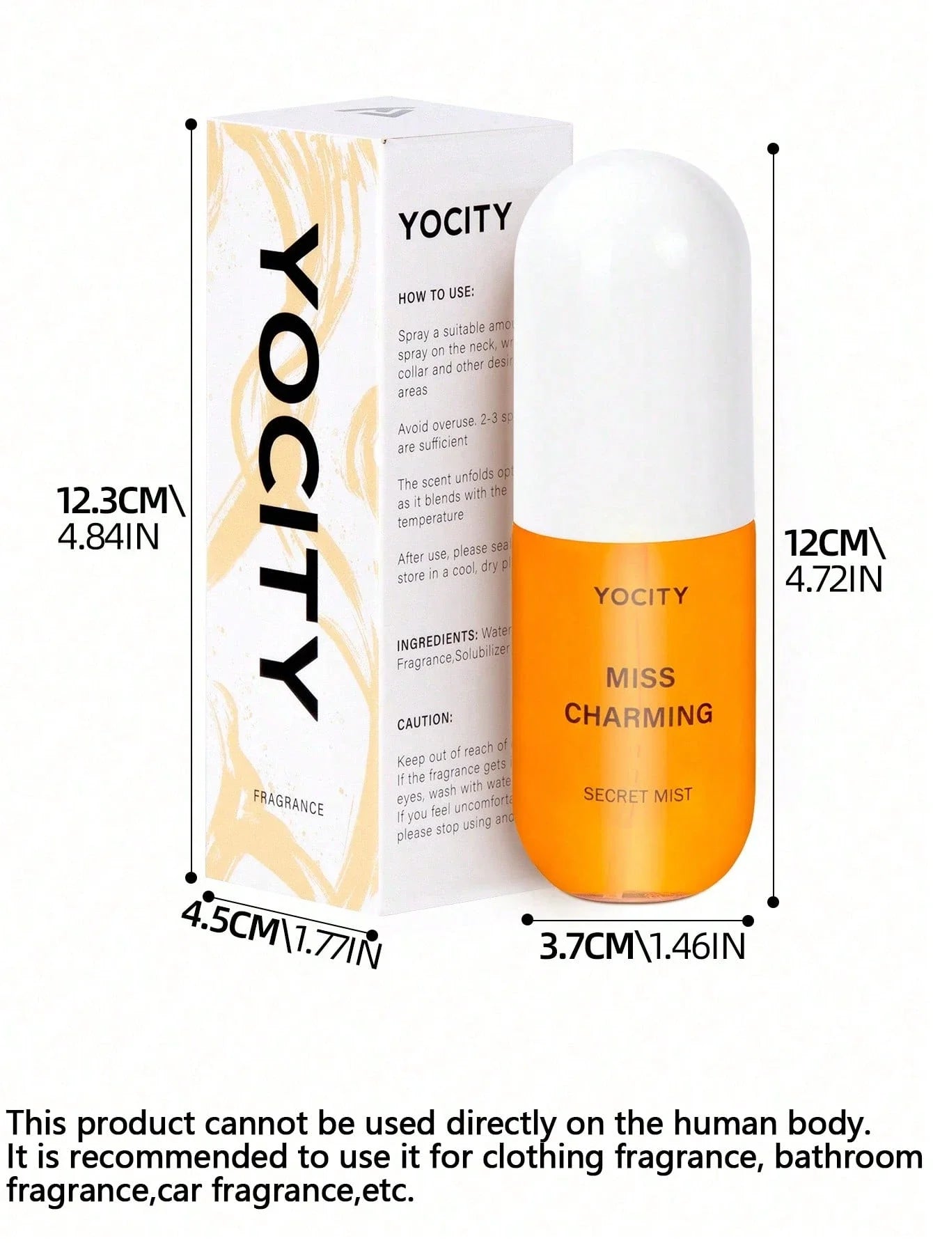 YOCITY Coconut Vanilla Air Freshener Aromatherapy Car Home Mist - 5