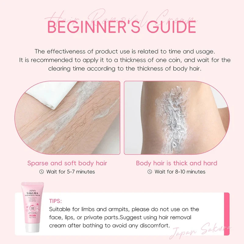 Eelhoe Hair Removal Cream Painless Body Epilator and Growth Inhibitor