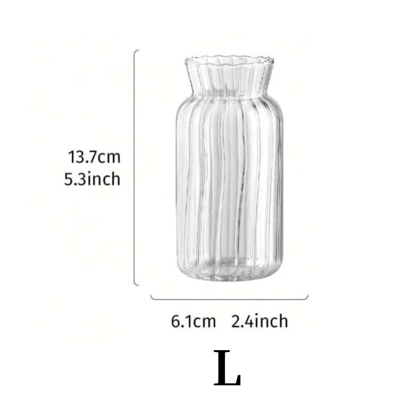 Modern Nordic Glass Vase Creative Hydroponic Flower Pot Terrarium Decor - 13