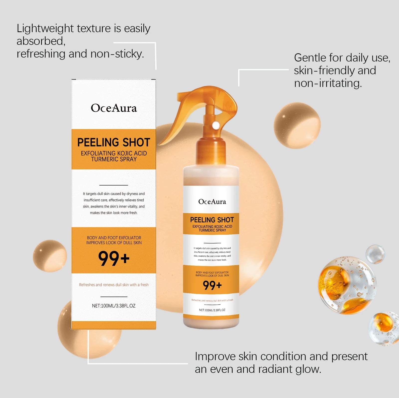 Moisturizing Skin Brightening Serum Foot Care Spray - 10