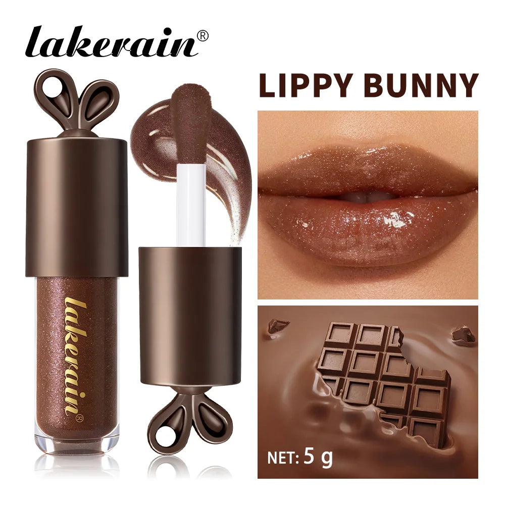Honey Chocolate Lip Gloss Set Moisturizing Lip Oil Plumper