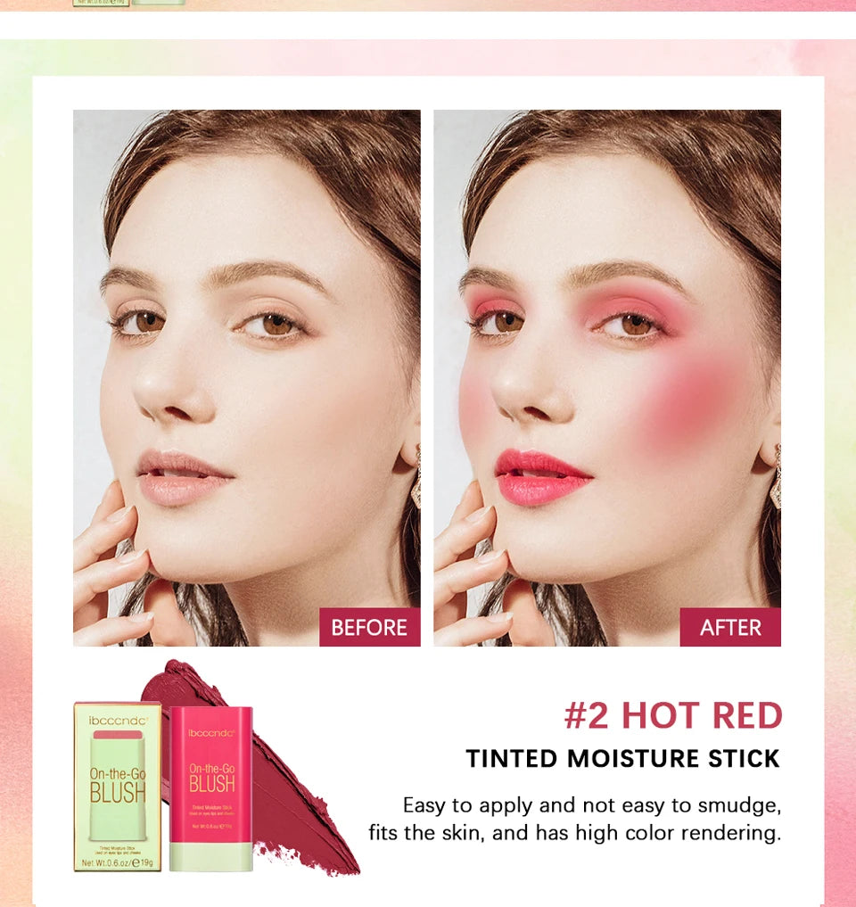 Korean Blush Stick Matte Cream Blusher & Tinted Makeup Stick