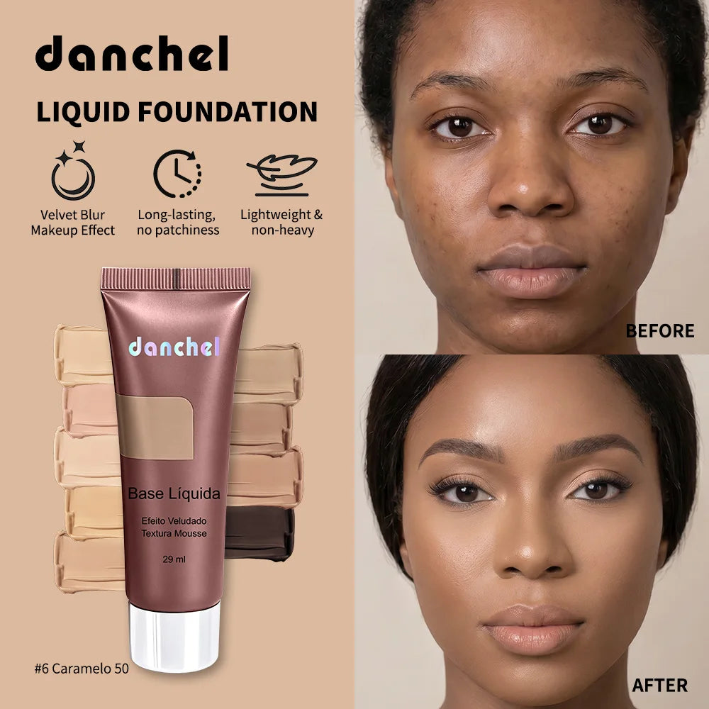 Liquid Foundation Long Lasting Velvet Matte Face Makeup Base - 2
