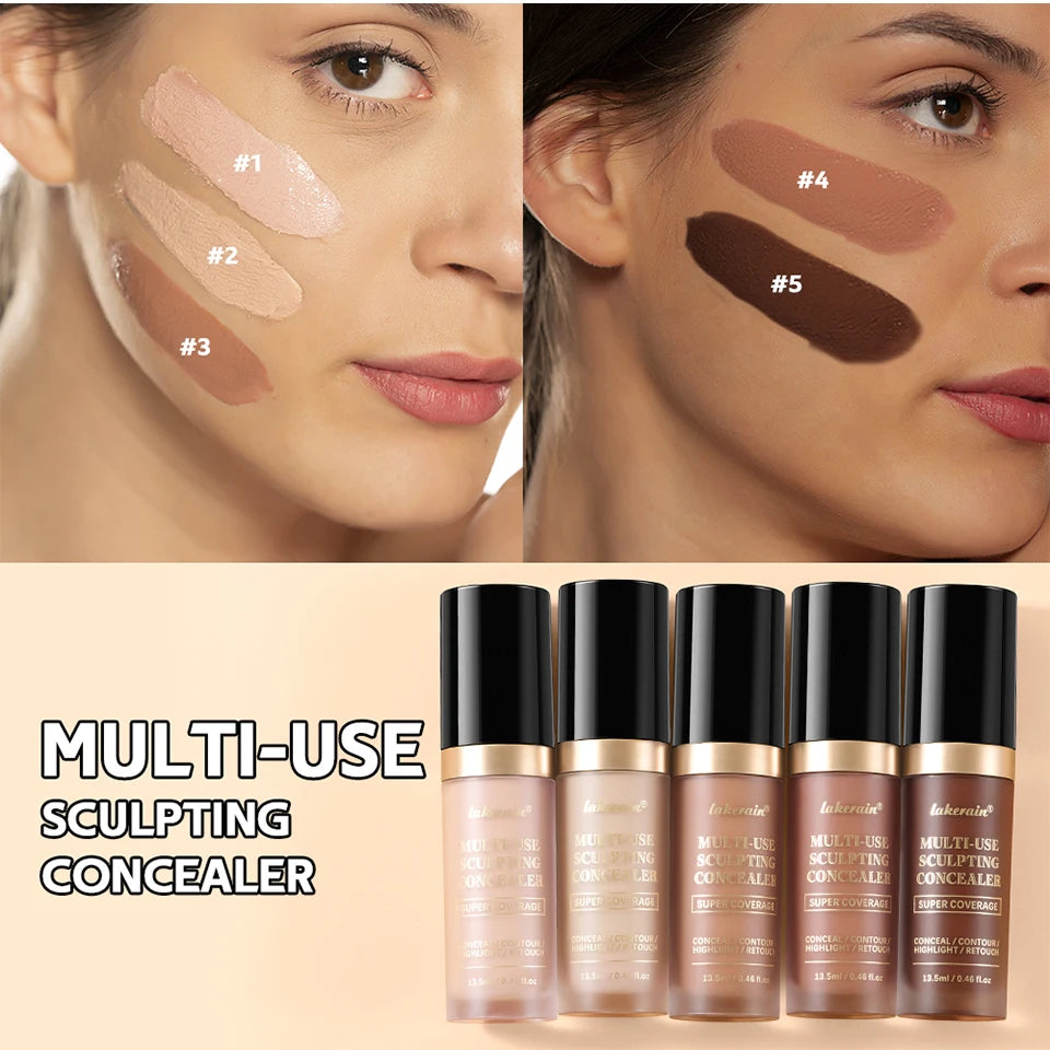 Lakerain Waterproof Concealer Matte High Coverage Liquid Foundation