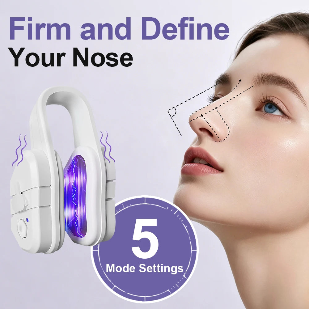 EMS Nose Shaper Sculpting Massager Clip Lift Up Beauty Tool