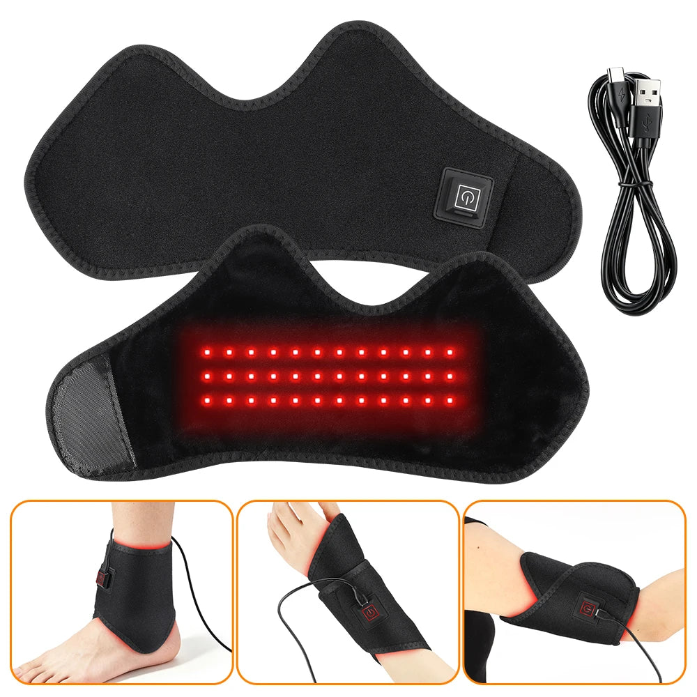 3 in 1 Red Light Therapy Wrap for Foot Ankle and Wrist Joint Heating - 7