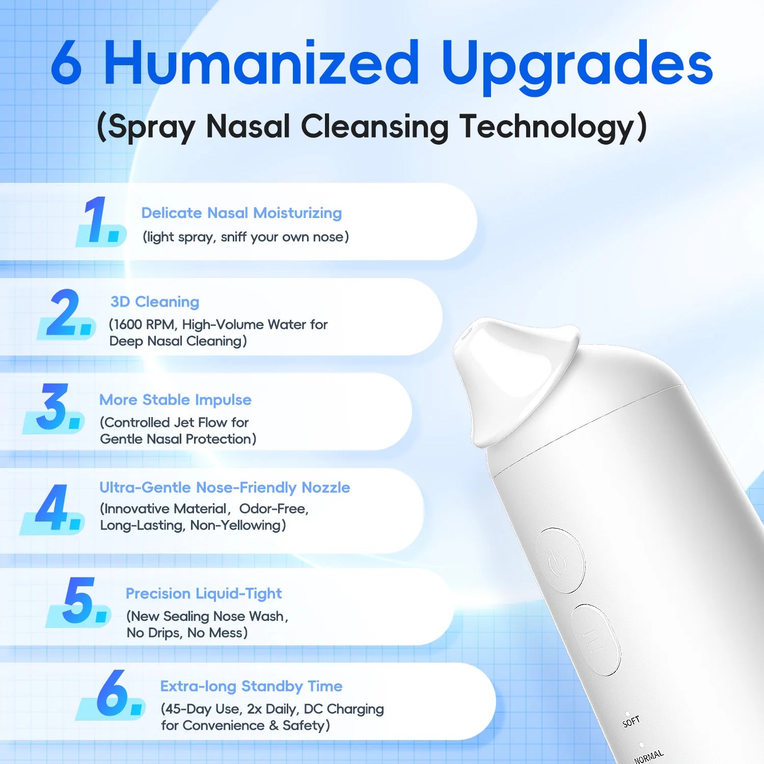 Electric Nasal Irrigator Sinus Rinse Machine - 7
