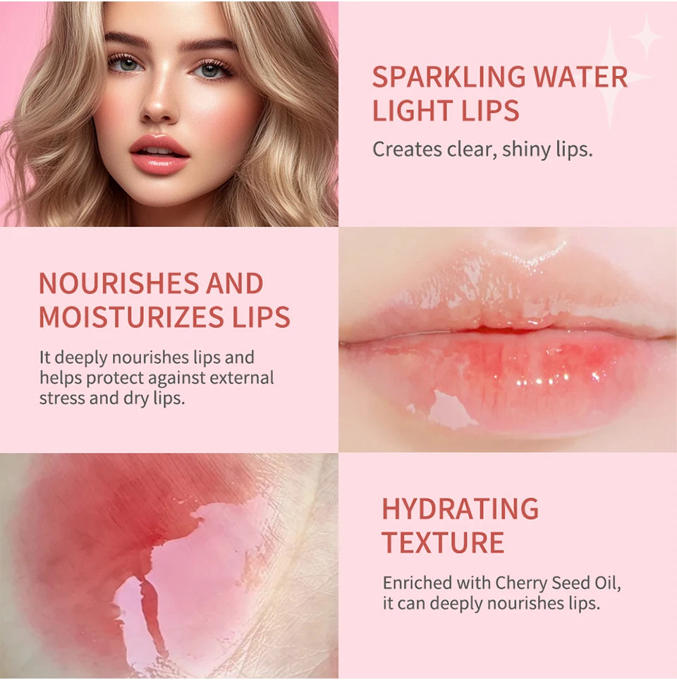 Moisturizing Lip Gloss Mirror Water Lip Glaze Nourishing Liquid Lipstick - 9