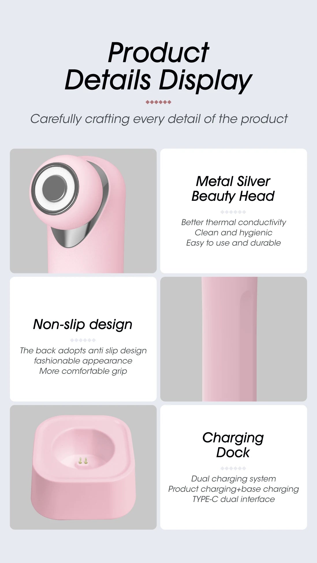 LED Photon Eye Facial Massager Eye Beauty Wand
