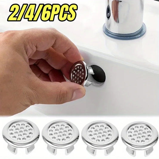 Bathroom Sink Overflow Cover Ring Chrome Basin Drain Cap Replacement